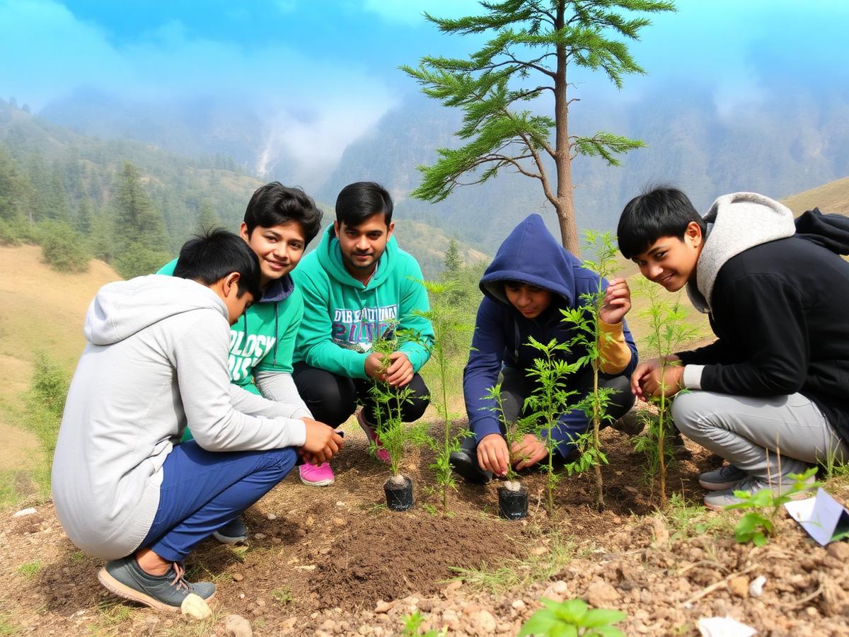 Environmental awareness and plantation drives